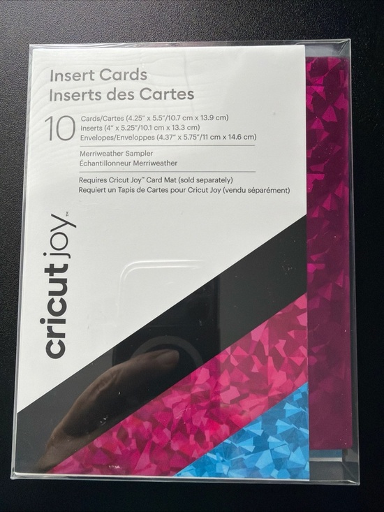 Cricut Other - Cricut Joy Party Pink & Neon Blue Crystal Insert Cards